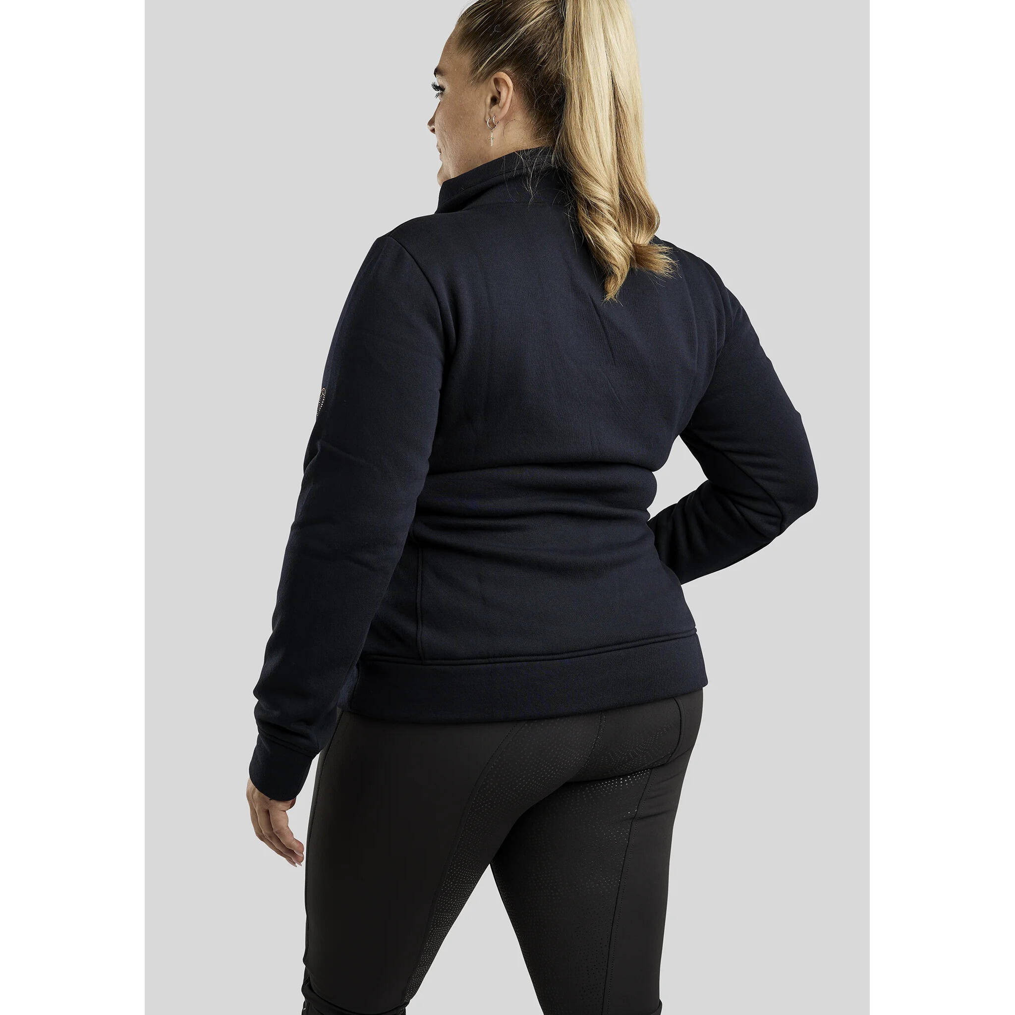 Sweatshirt équitation col zippé femme Montar Naja 2/4