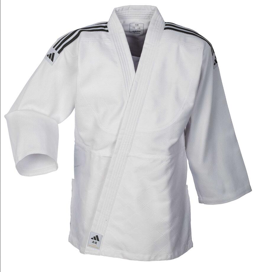 adidas Judo-Anzug Club weiß/schwarze Streifen, J350 2/5