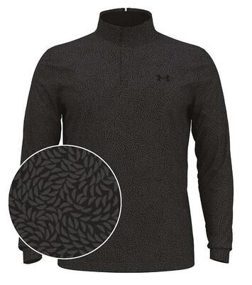 Under armour under armor heren playoff printed 1/4 zip black castlerock