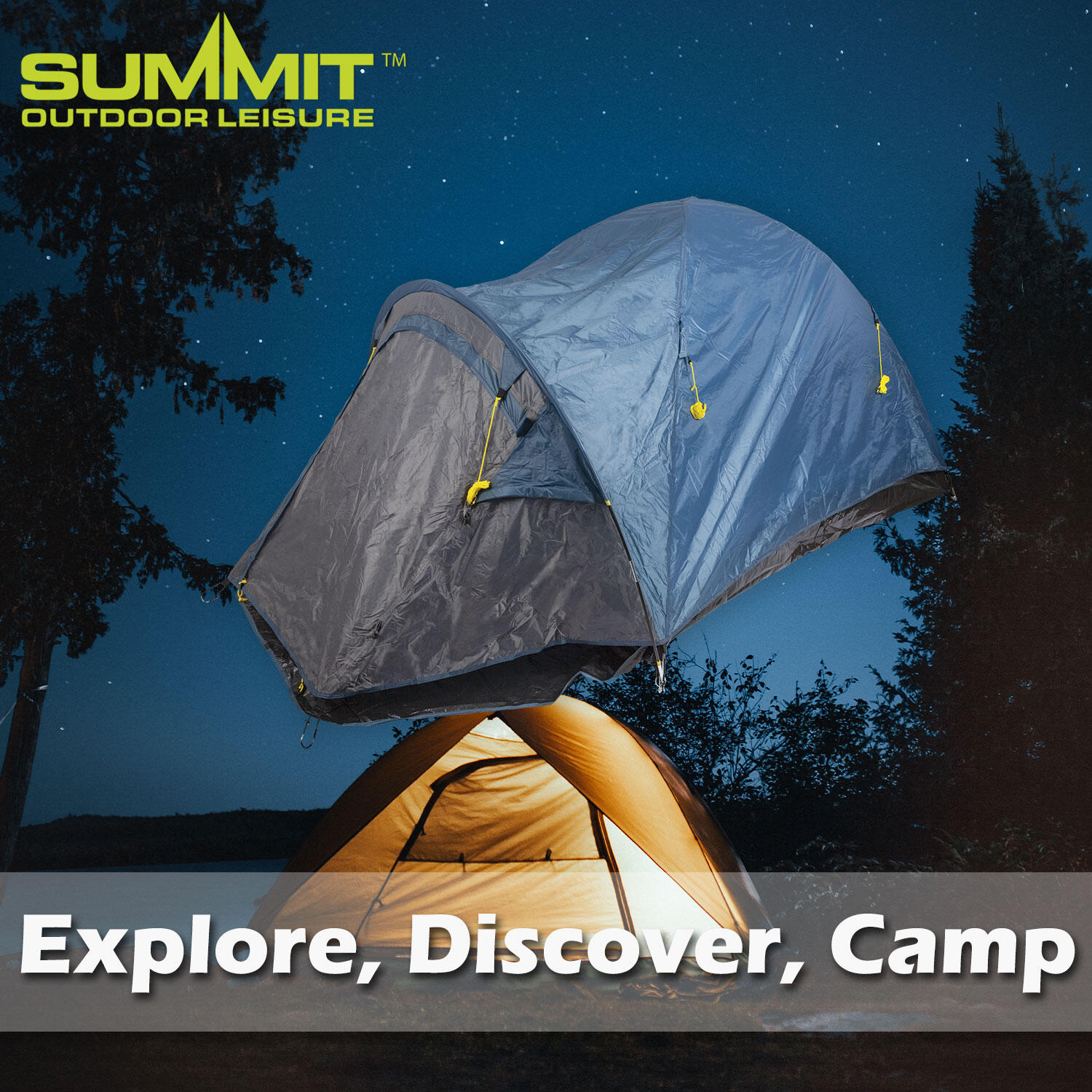 Dome Tent 2 Person Double Skin Taped seams, Built in groundsheet