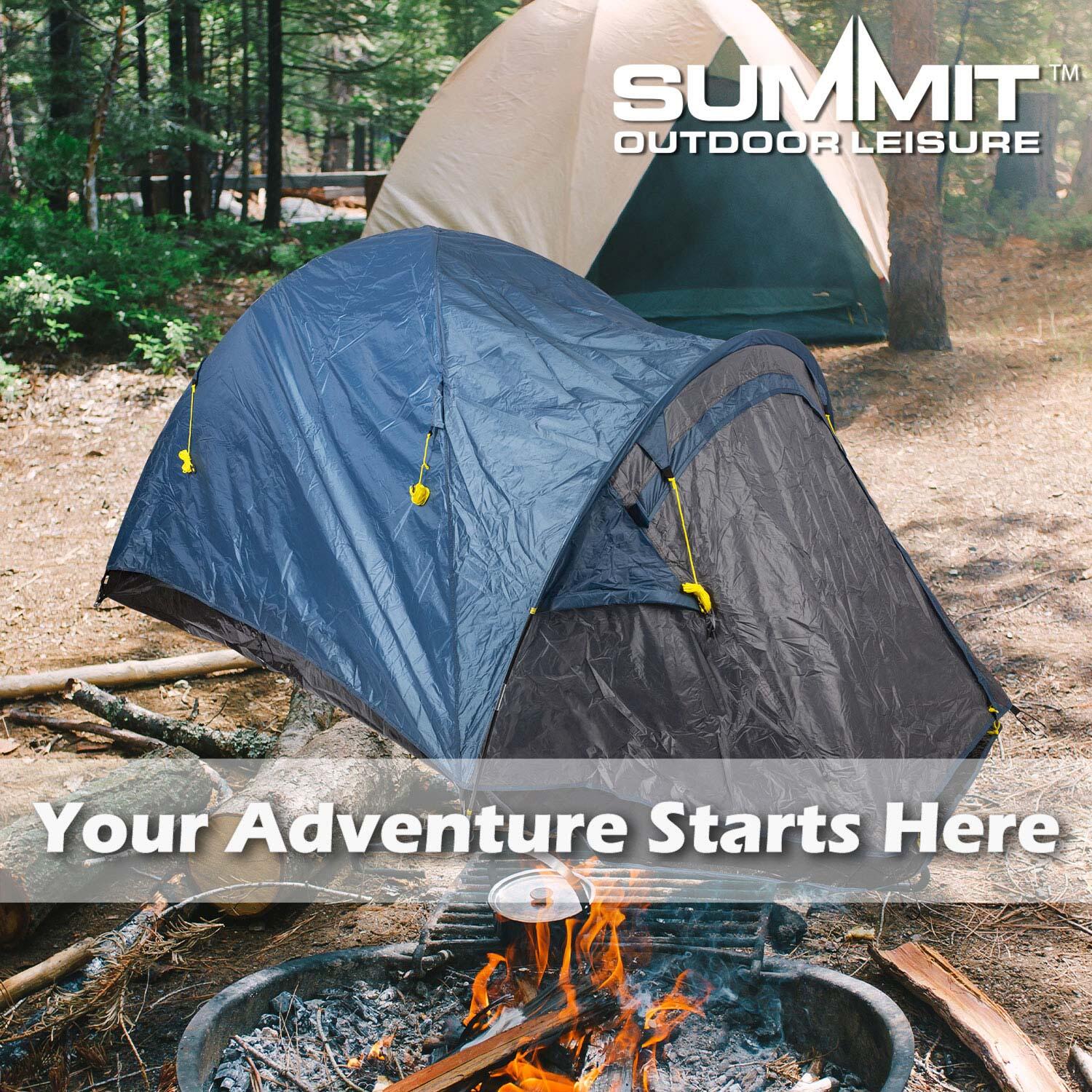 Dome Tent 2 Person Double Skin Taped seams, Built in groundsheet
