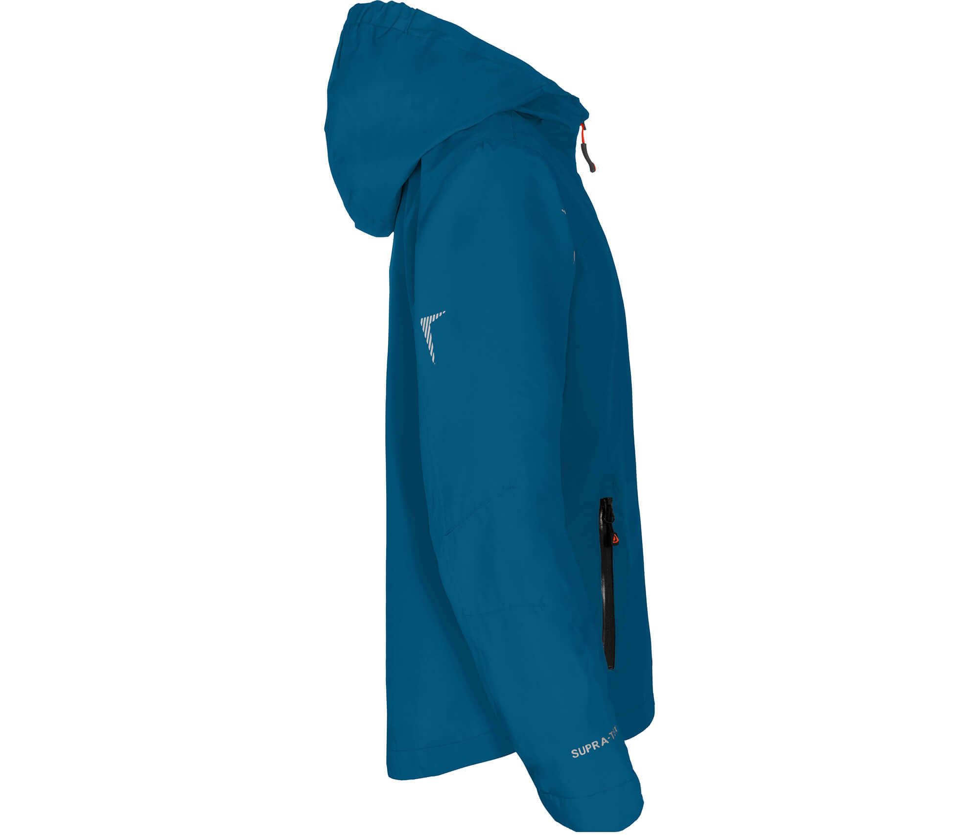 Regenjacke Netzfutter, 12000 mm Wassersäule Blau 3/4