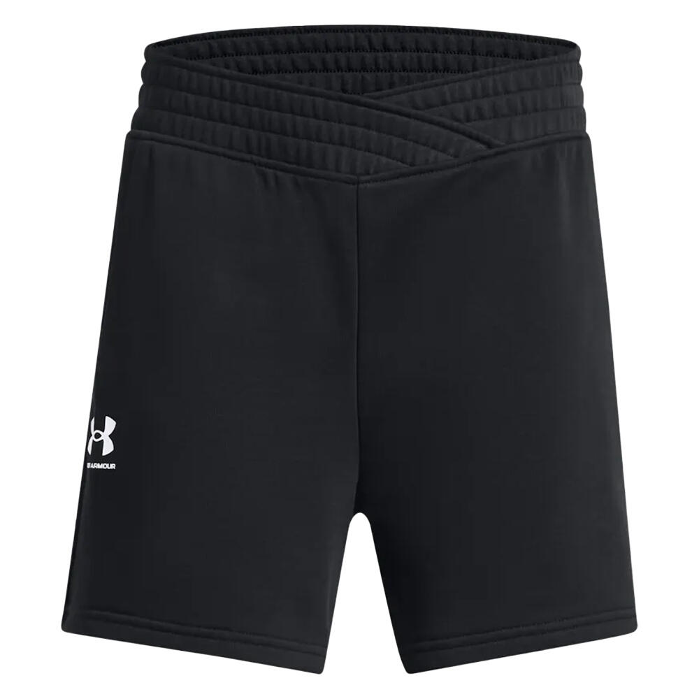 UNDER ARMOUR Pantaloncini Croce Anteriore Ragazze Under Armour Rival Terry Nero