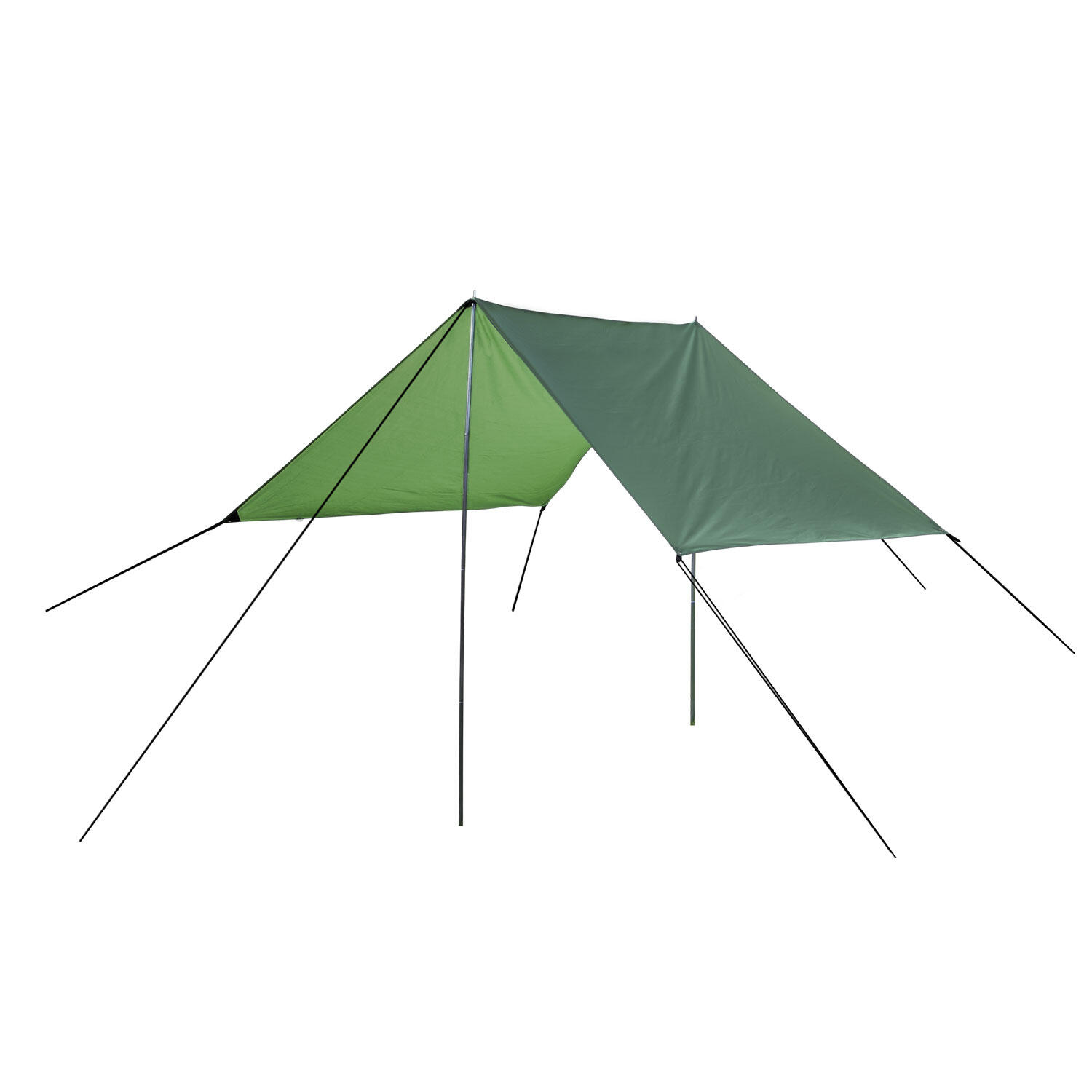 SUMMIT Tarp Canopy 3X4M - 2 X Steel Poles Carry Bag Stand-Alone Shelter 3X4m Green Tent