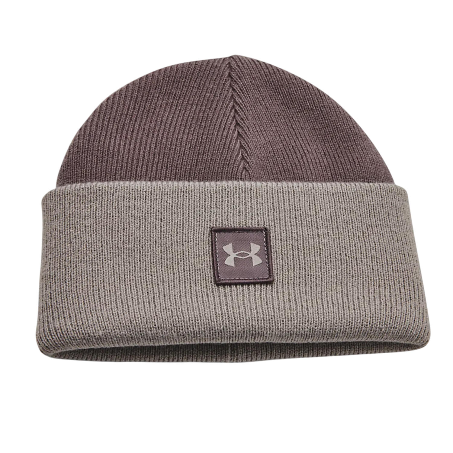Mens Halftime Shallow Cuffed Beanie (Grey) 1/2
