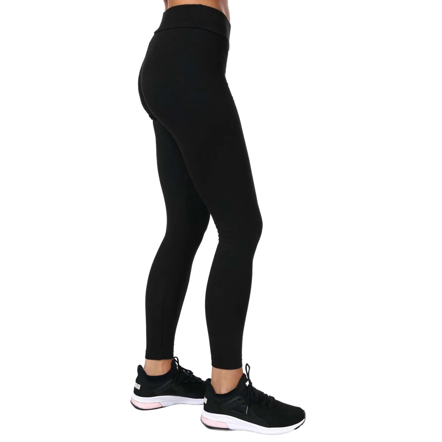Womens/Ladies Essentials Leggings (Black) 3/4