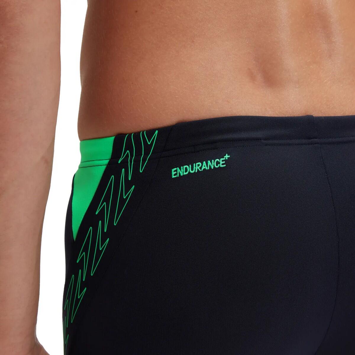 Mens Hyper Boom Splice Jammer Shorts (Navy/Green) 4/4