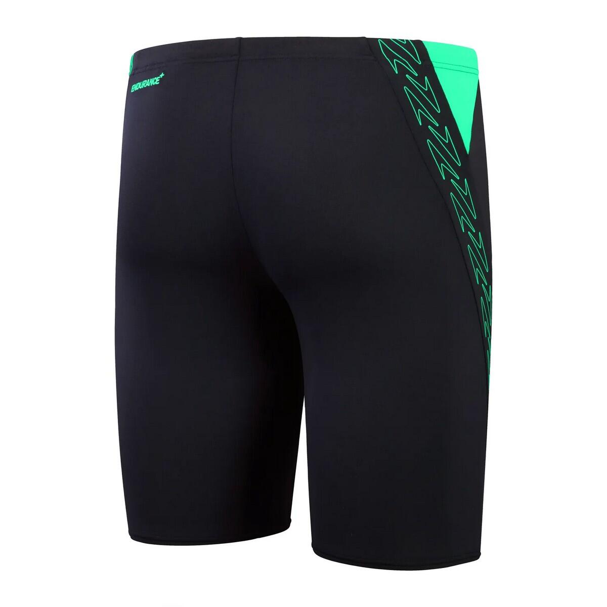 Mens Hyper Boom Splice Jammer Shorts (Navy/Green) 2/4