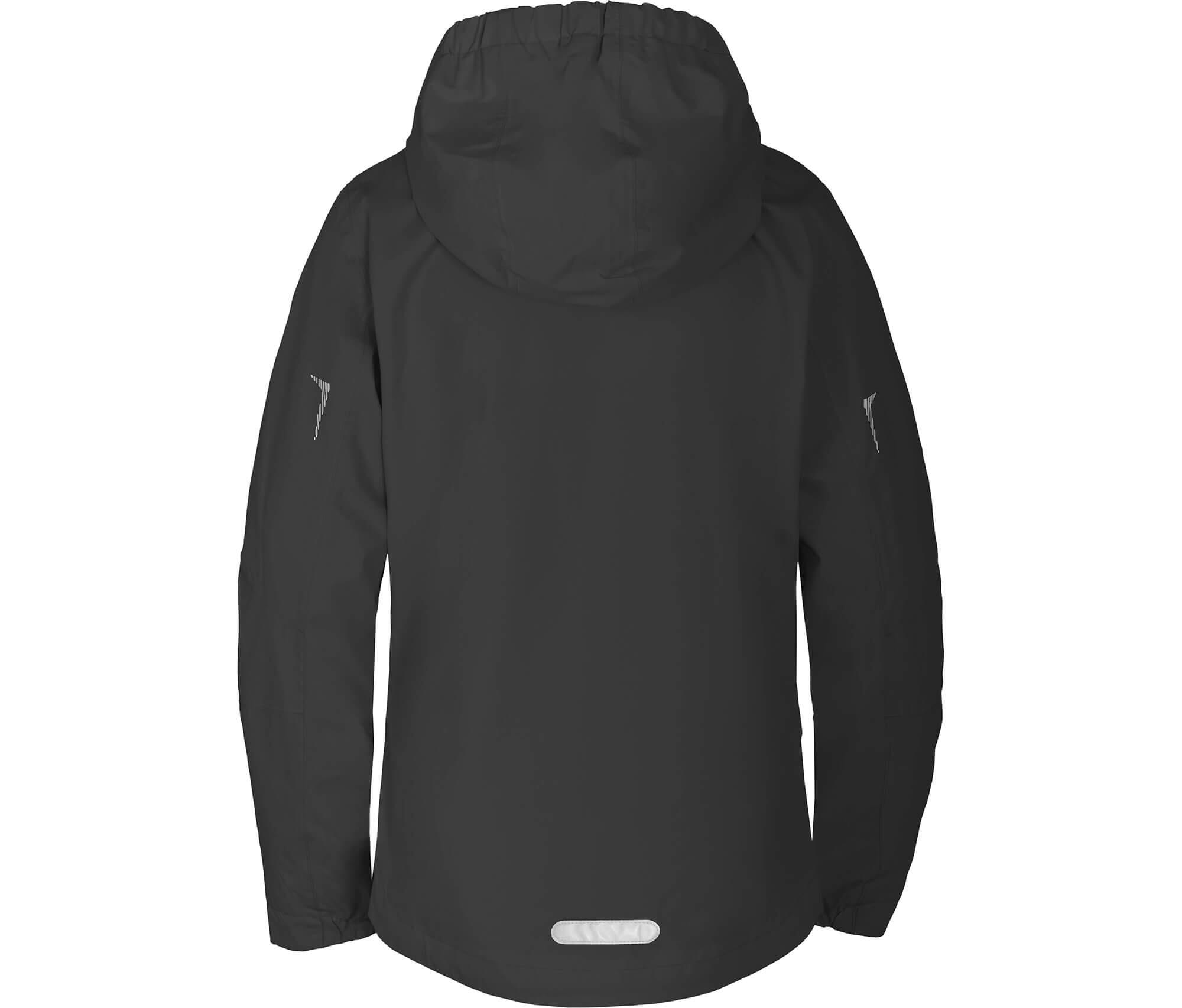Regenjacke Netzfutter, 12000 mm Wassersäule Schwarz 4/4