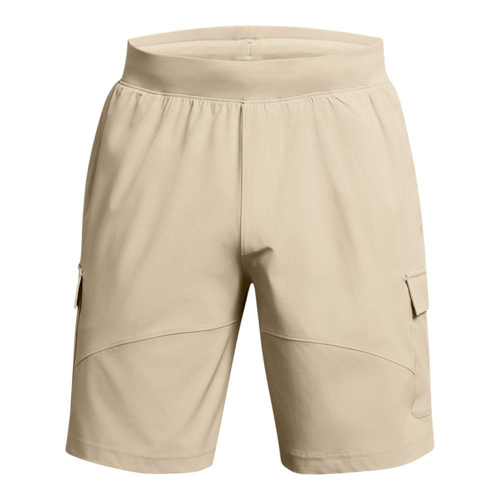 UNDER ARMOUR Mens Woven Stretch Cargo Shorts (Brown)