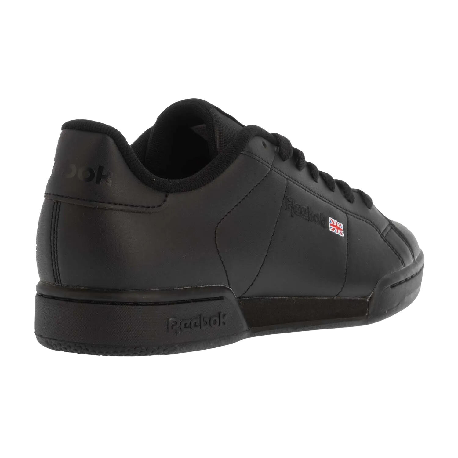 Mens NPC II Leather Trainers (Black) 2/4
