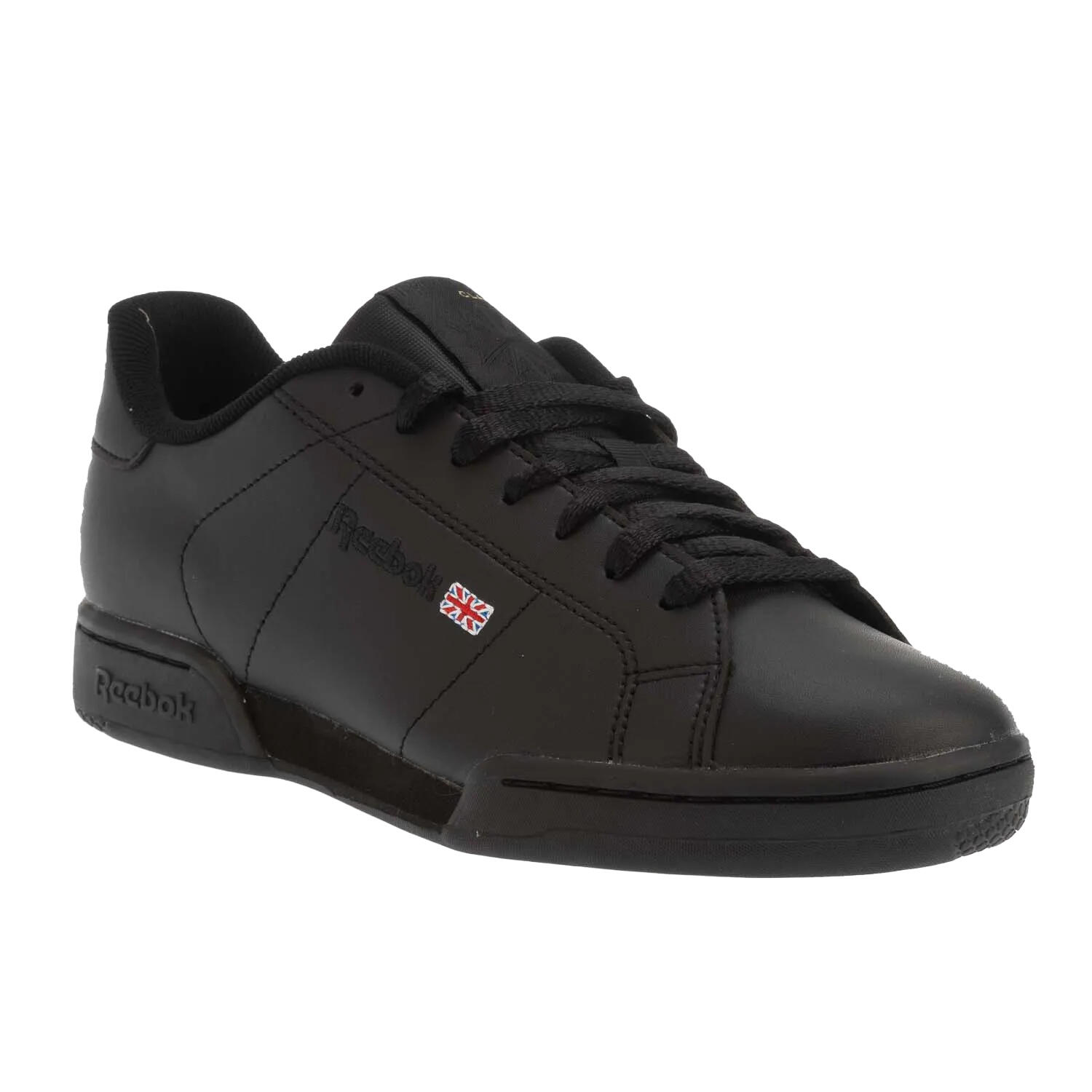 Mens NPC II Leather Trainers (Black) 1/4
