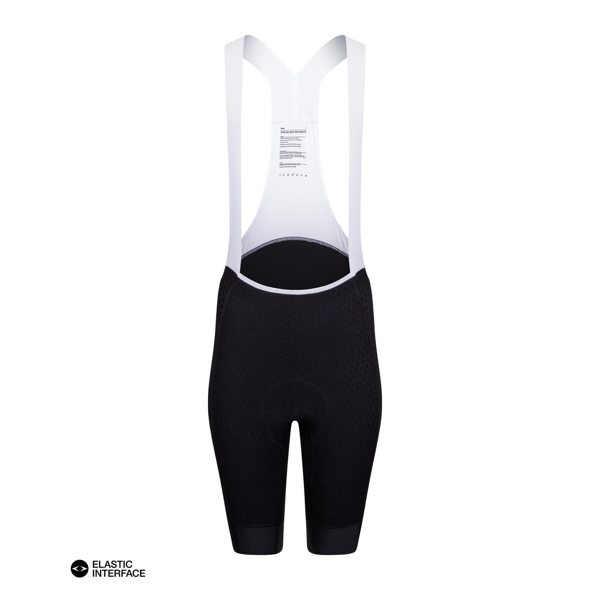 Isadore - Cuissard À Bretelles Echelon Aero Pour Femmes Noir / Blanc - Cuissard De Vélo À Bretelles - Noir - S - Decathlon