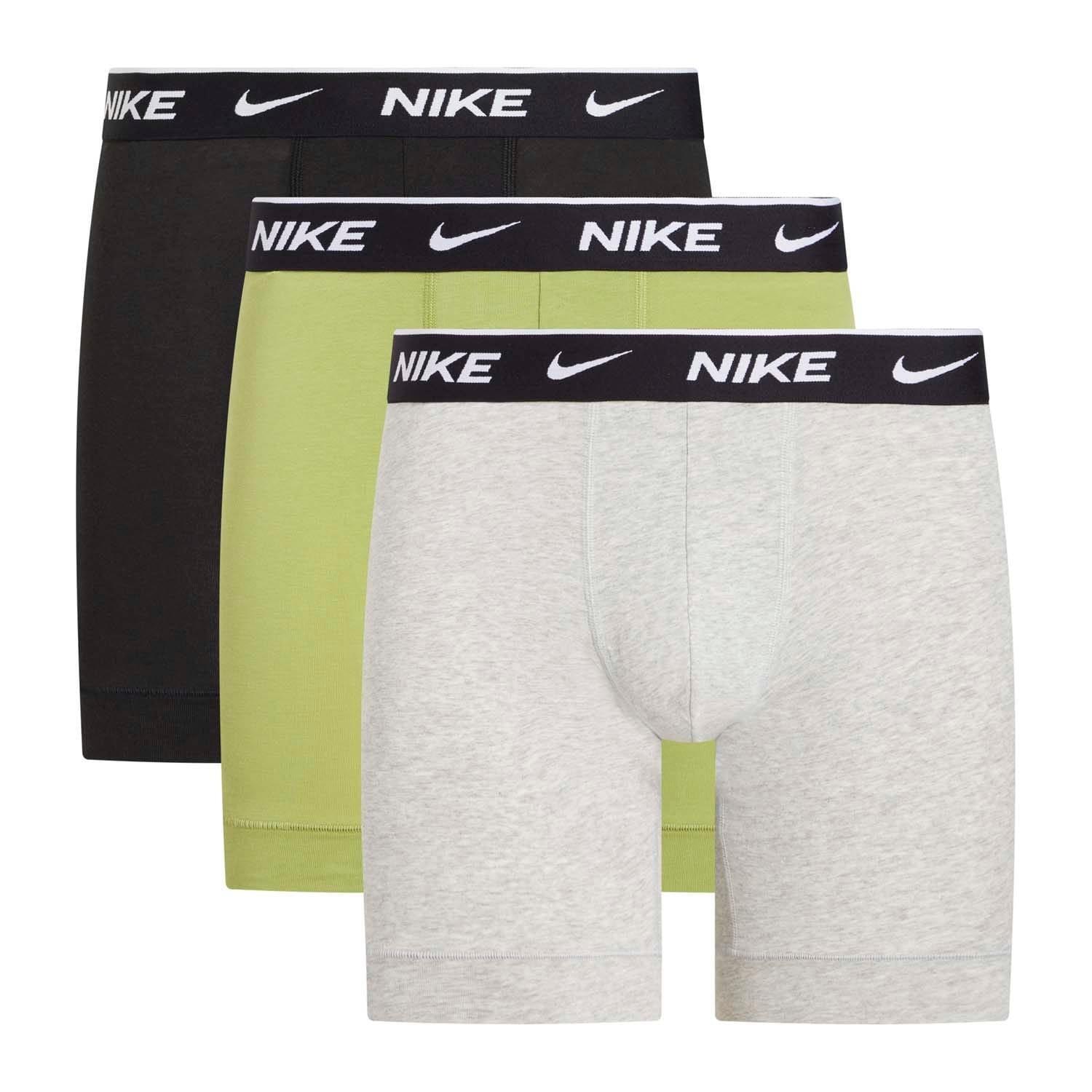 Mens Boxer Shorts (Pack of 3) (Black/Green/Grey) 1/2