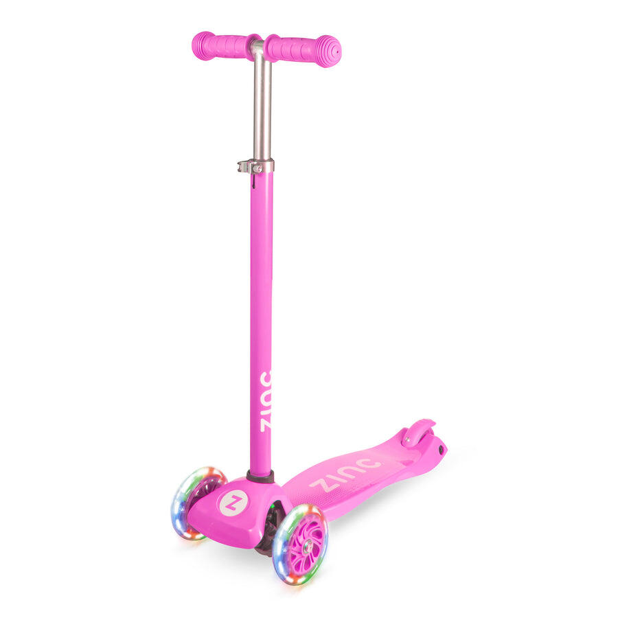 ZINC Zinc Three Wheeled Light Up Star Scooter - Pink