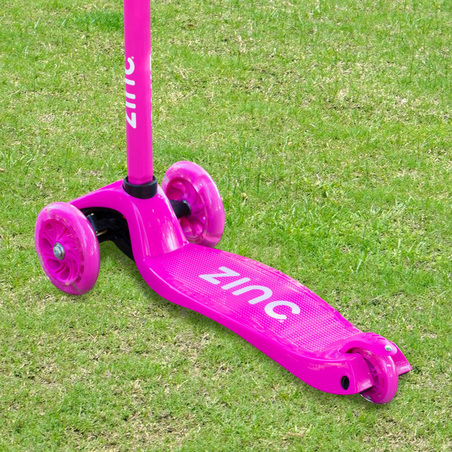 Zinc Three Wheeled Light Up Star Scooter - Pink | Decathlon