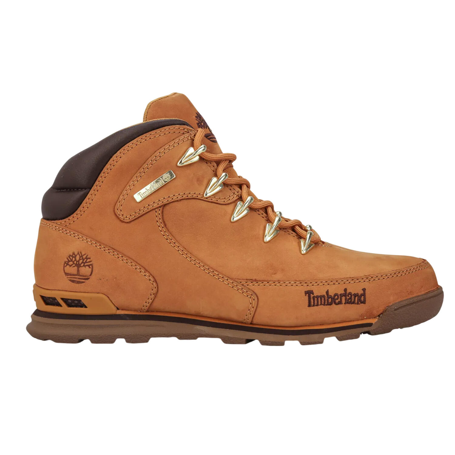 Mens Euro Rock Nubuck Mid Cut Hiking Boots (Wheat) 4/4