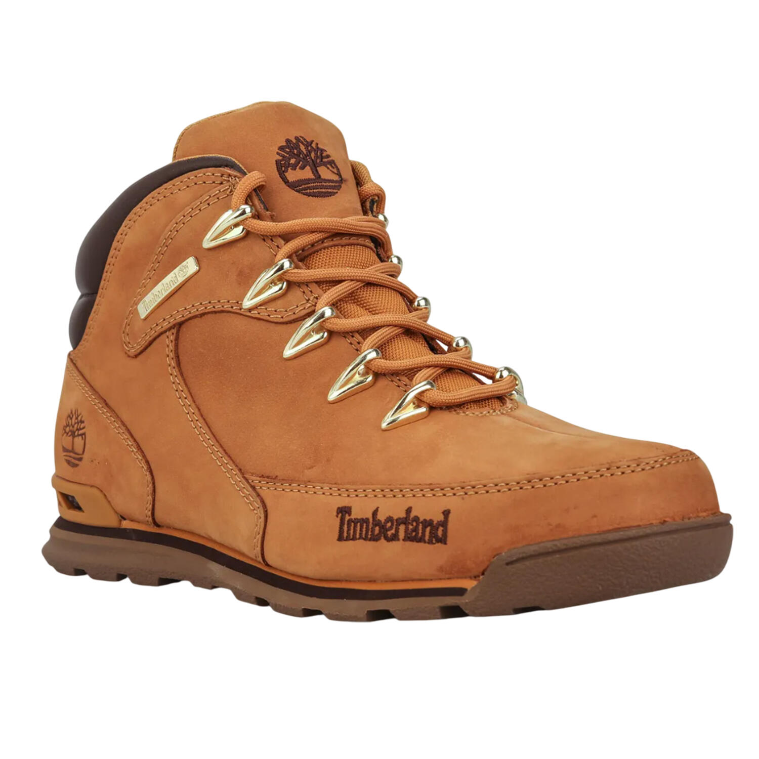 Mens Euro Rock Nubuck Mid Cut Hiking Boots (Wheat) 1/4