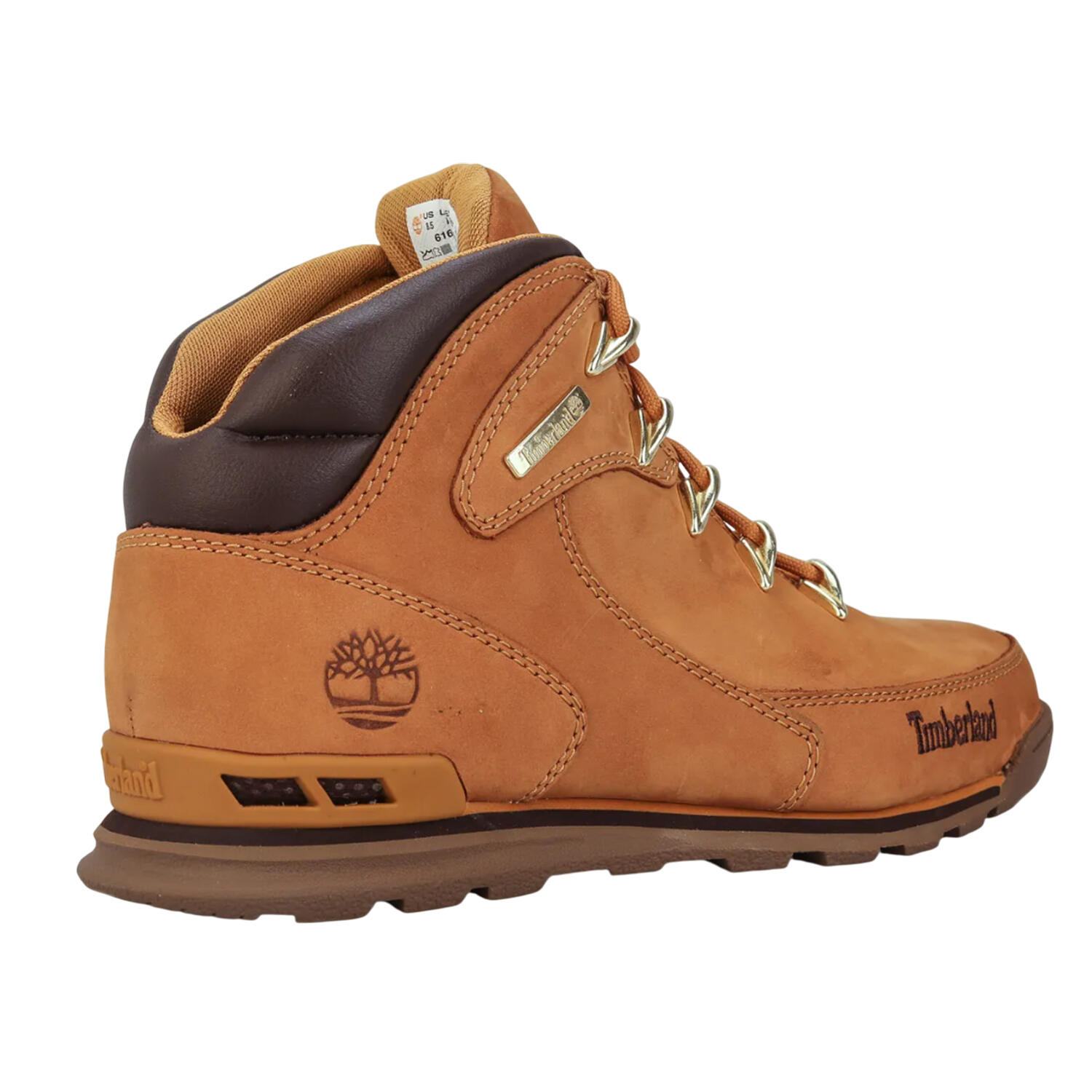 Mens Euro Rock Nubuck Mid Cut Hiking Boots (Wheat) 2/4