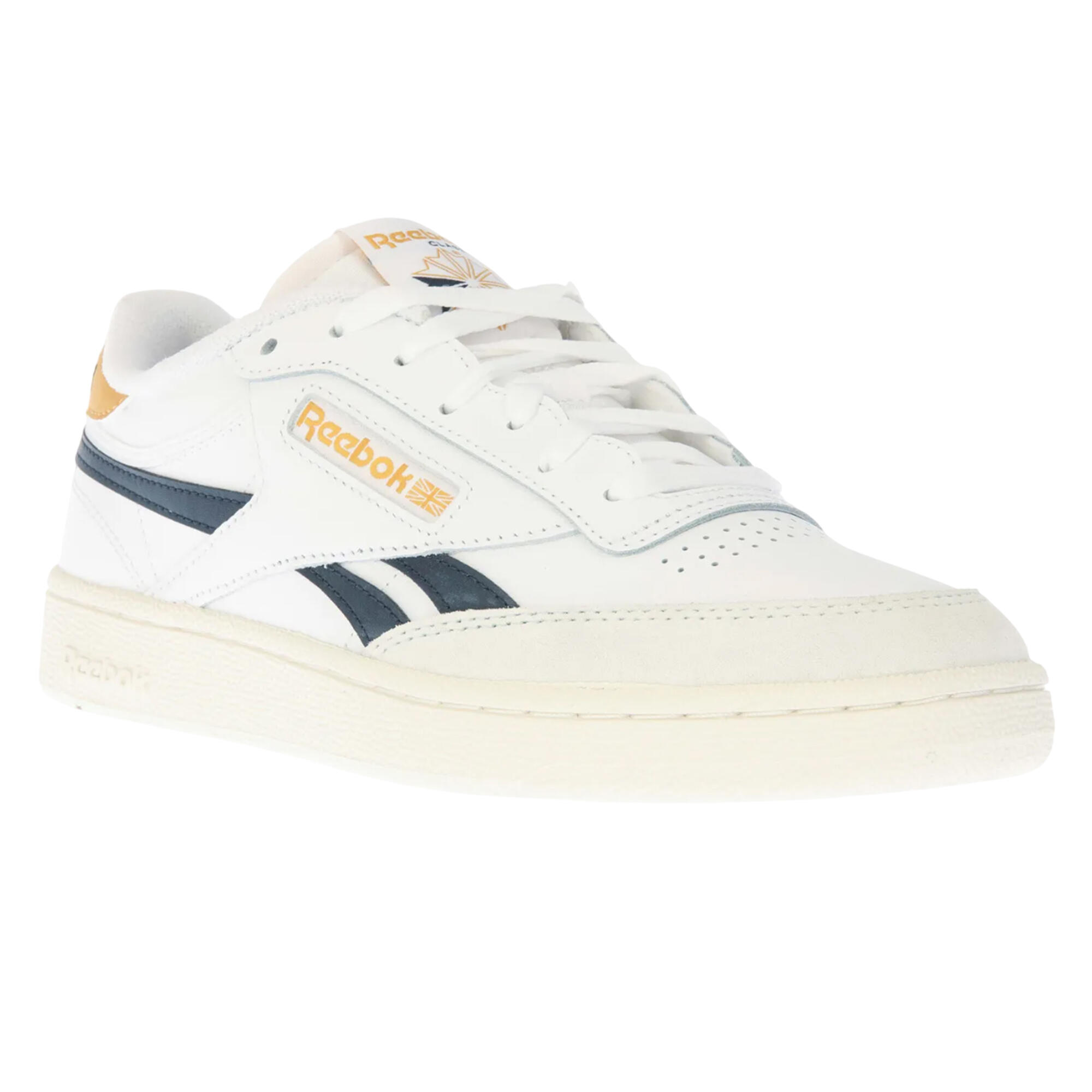 REEBOK Unisex Adult Club C Revenge Leather Trainers (White/Navy)
