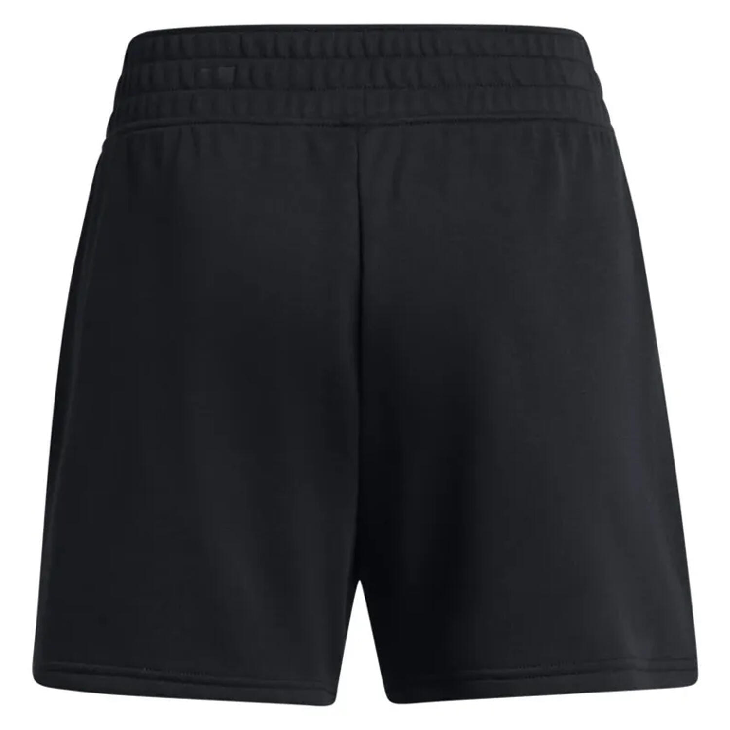 Womens/Ladies Rival French Terry Shorts (Black) 2/2