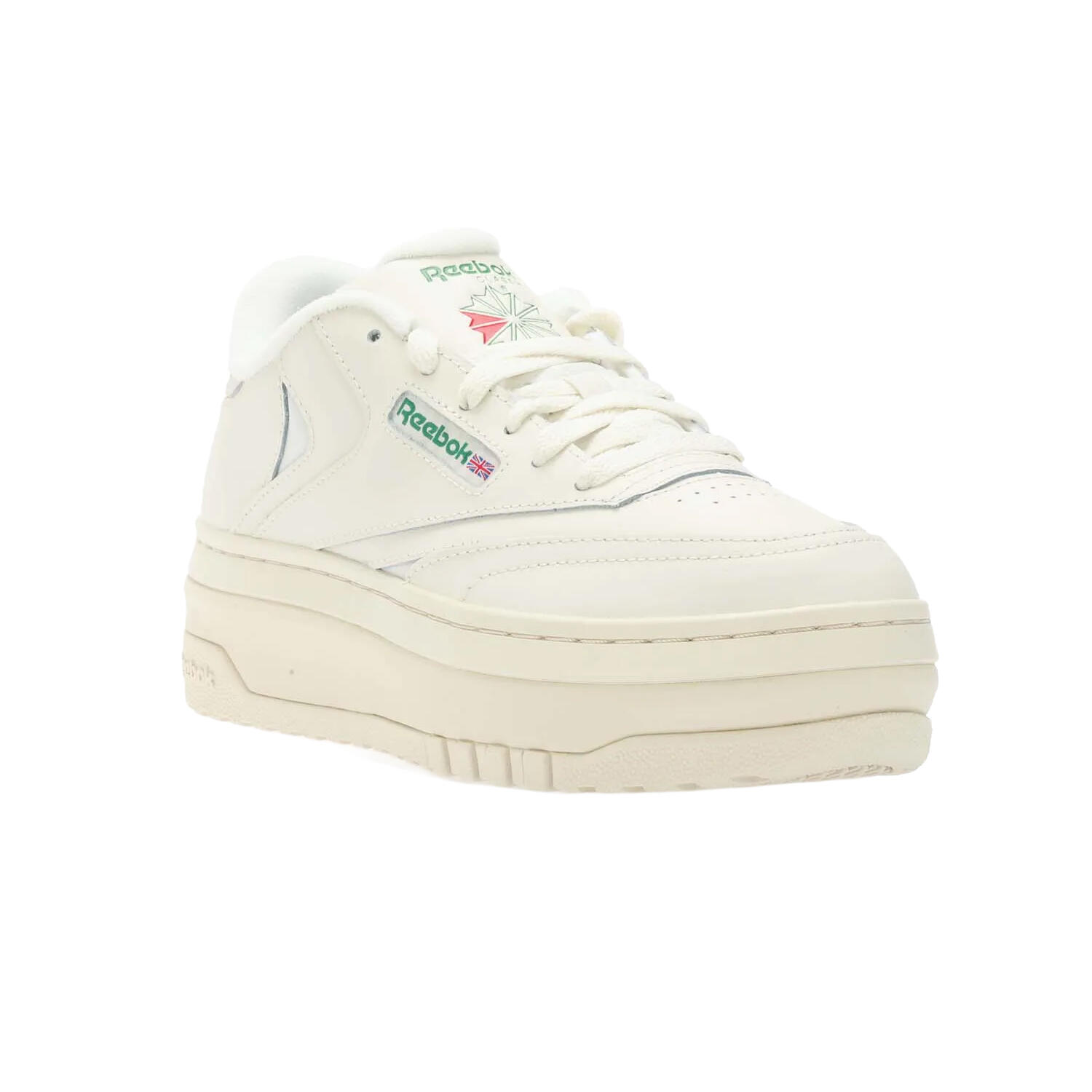 REEBOK Womens/Ladies Classics Club C Extra Leather Trainers (White)