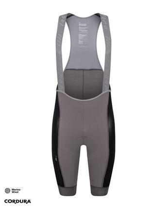 Distance Cargo Wool Bib Shorts Dark Gull Gray