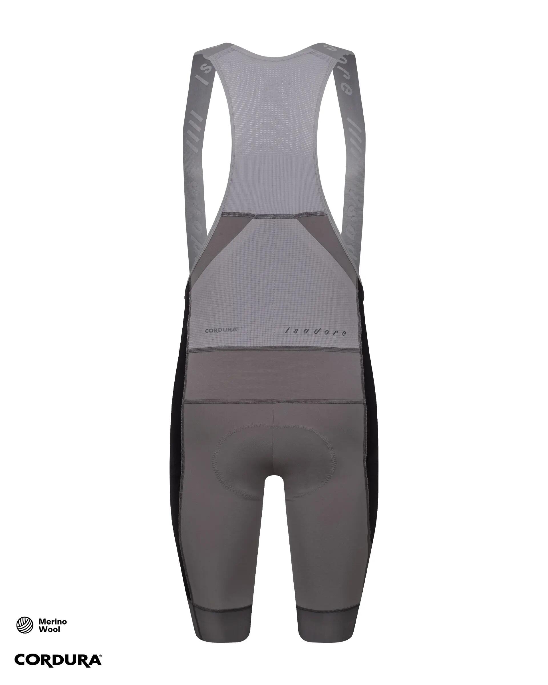 Afstand Cargo Wollen Bib Shorts Donker Gull Grijs 2/6
