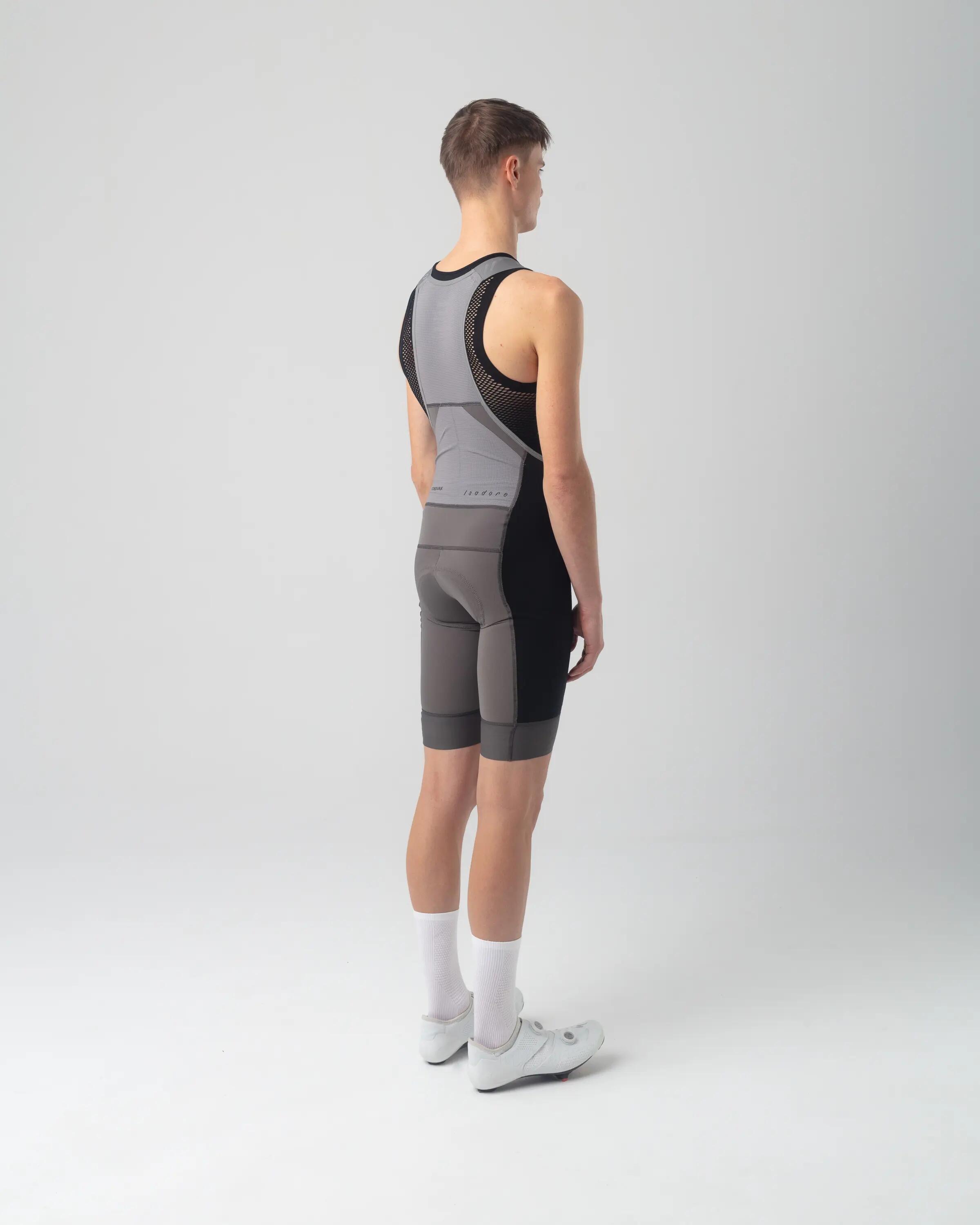 Afstand Cargo Wollen Bib Shorts Donker Gull Grijs 6/6