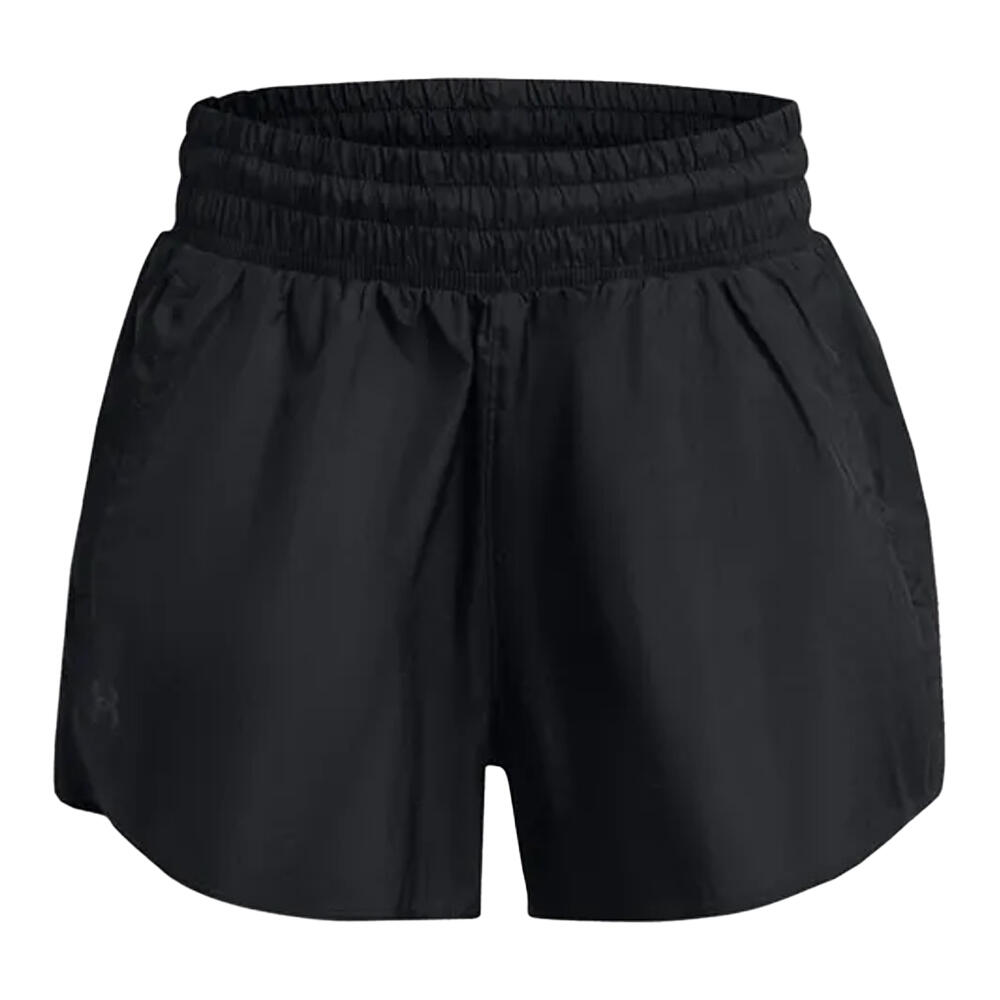 UNDER ARMOUR Womens/Ladies Crinkle Woven Shorts (Black)