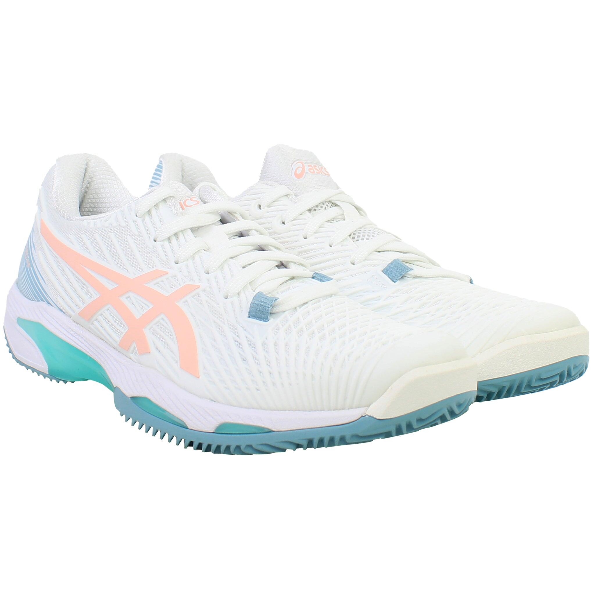 ASICS Asics Solution Speed FF 2 Clay Womens White Tennis Shoes