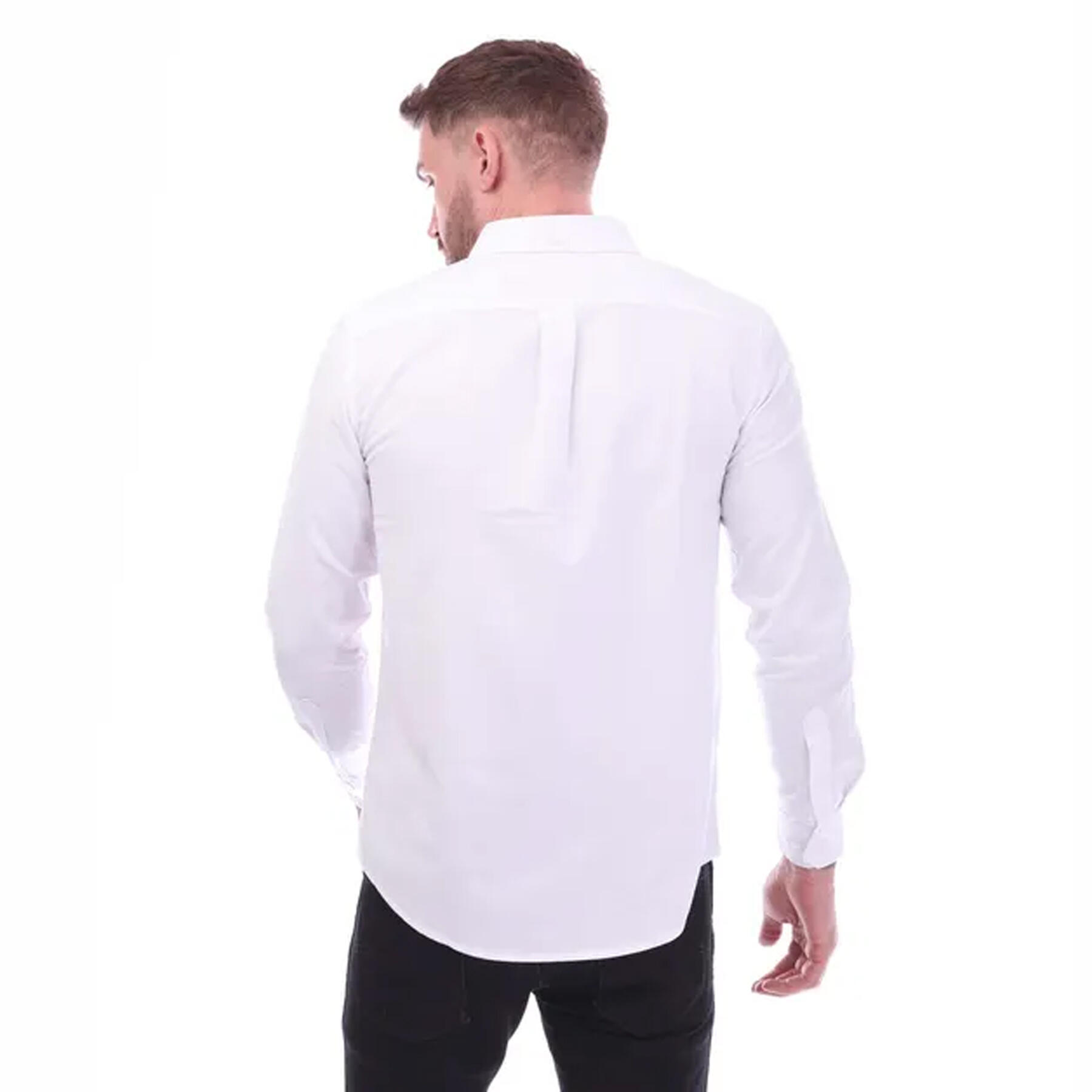 Mens Drayton LongSleeved Shirt (White) 2/4