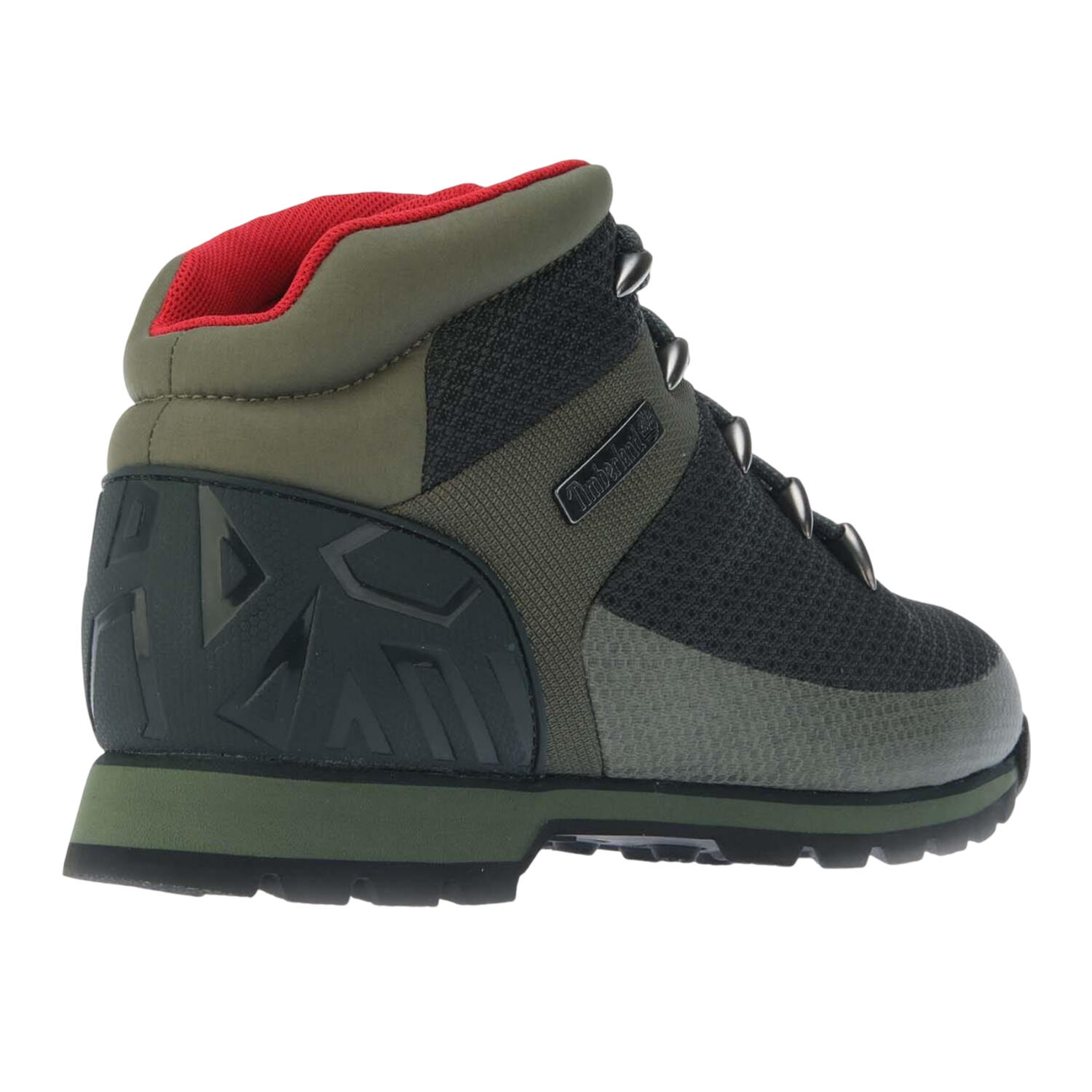 Mens Euro Sprint Leather Mid Cut Waterproof Hiking Boots (Green) 4/4