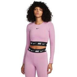 Nike Women's Crop Jersey Rose - Élégant et Confortable