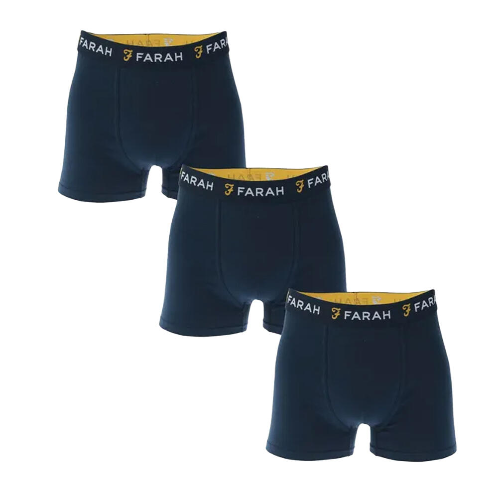 Mens Aveleer Boxer Shorts (Pack of 3) (Navy) 1/2