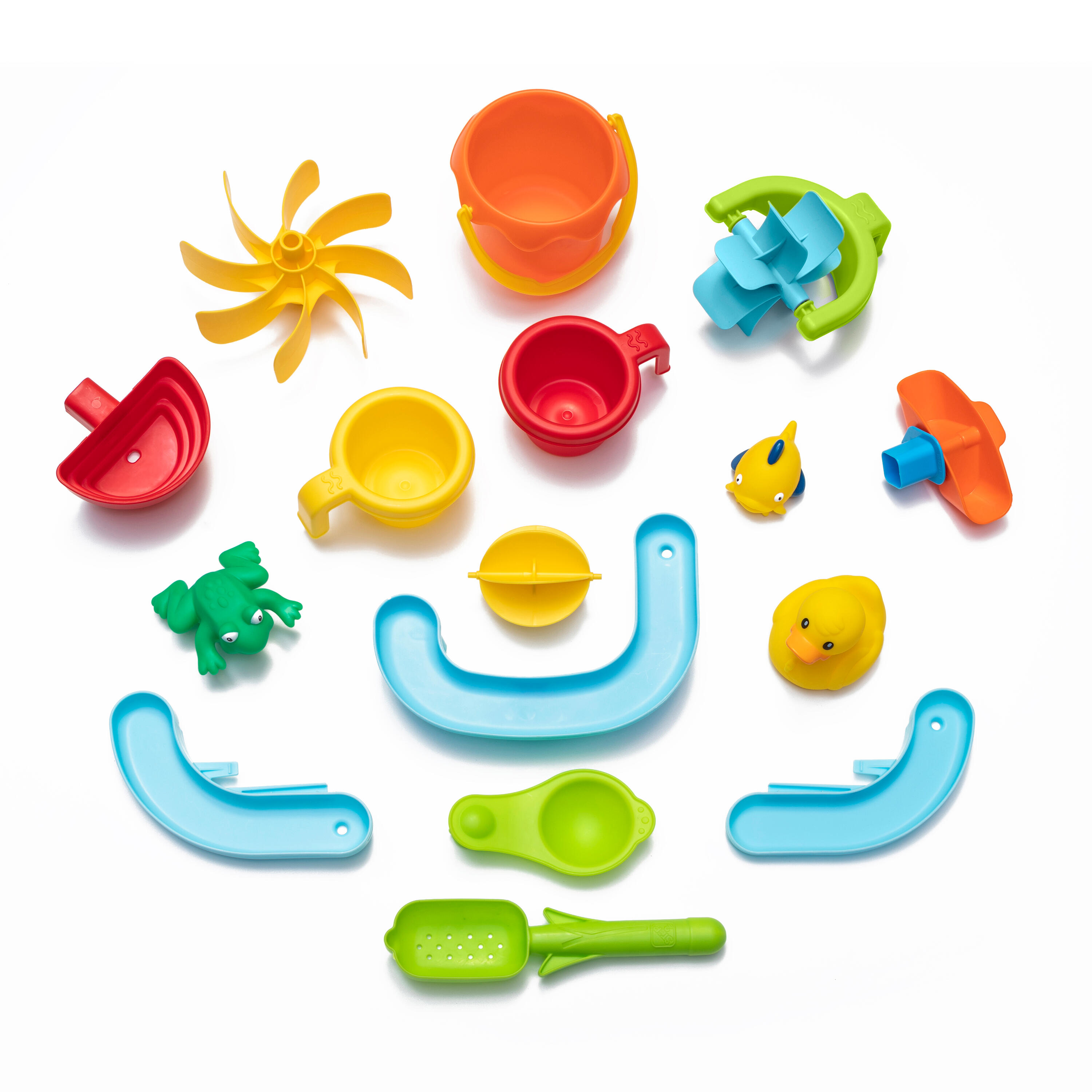 Water Table Double Showers Splash with 11 accessories 3/6