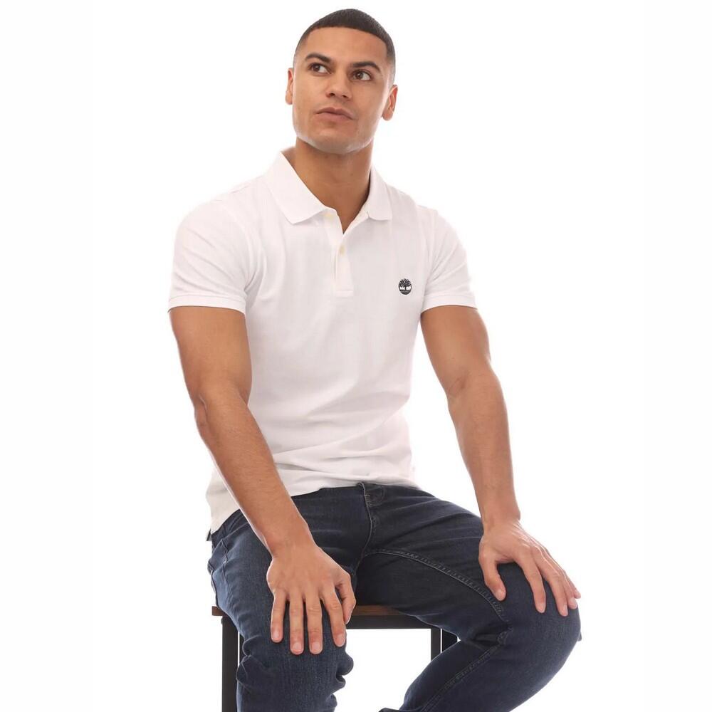 Mens Merrymee River Polo Shirt (White) 3/3