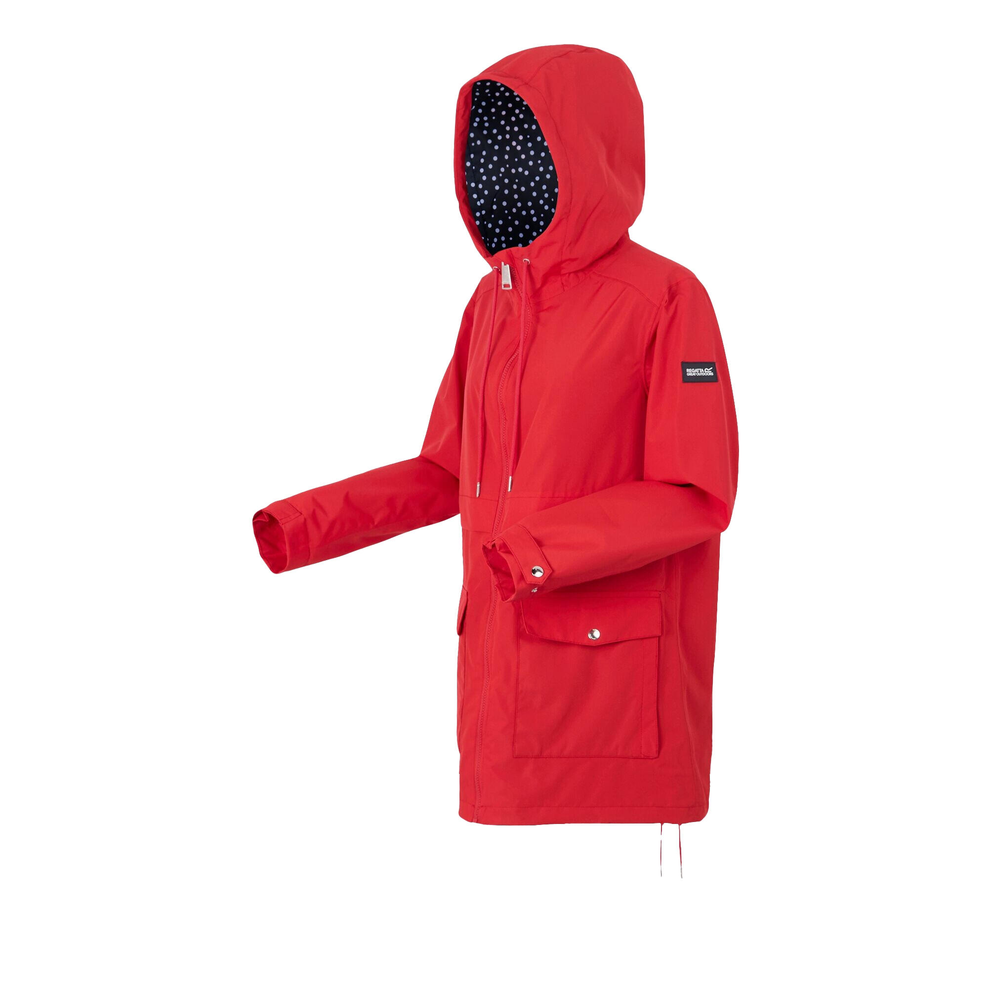 Veste Imperméable NAVAEH Femme (Rouge Vif) 3/5