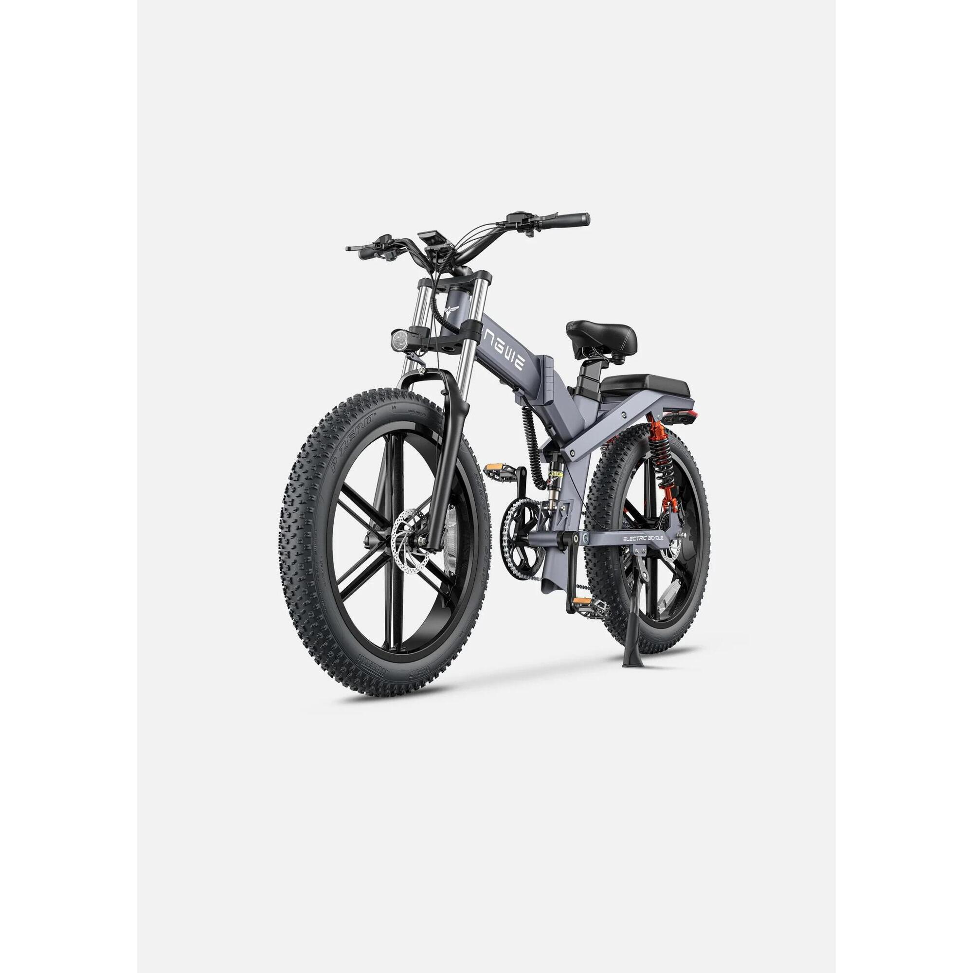Engwe - X26 Fatbike Double Batteries, Vtt Électrique, Moteur De 250 Watts - Fatbike - Gris - 26" - Decathlon