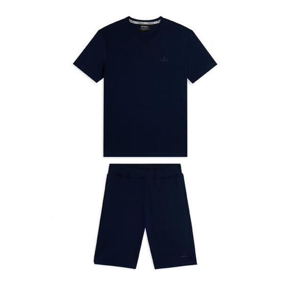 Tenue de sport en coton avec un t-shirt et un bermuda