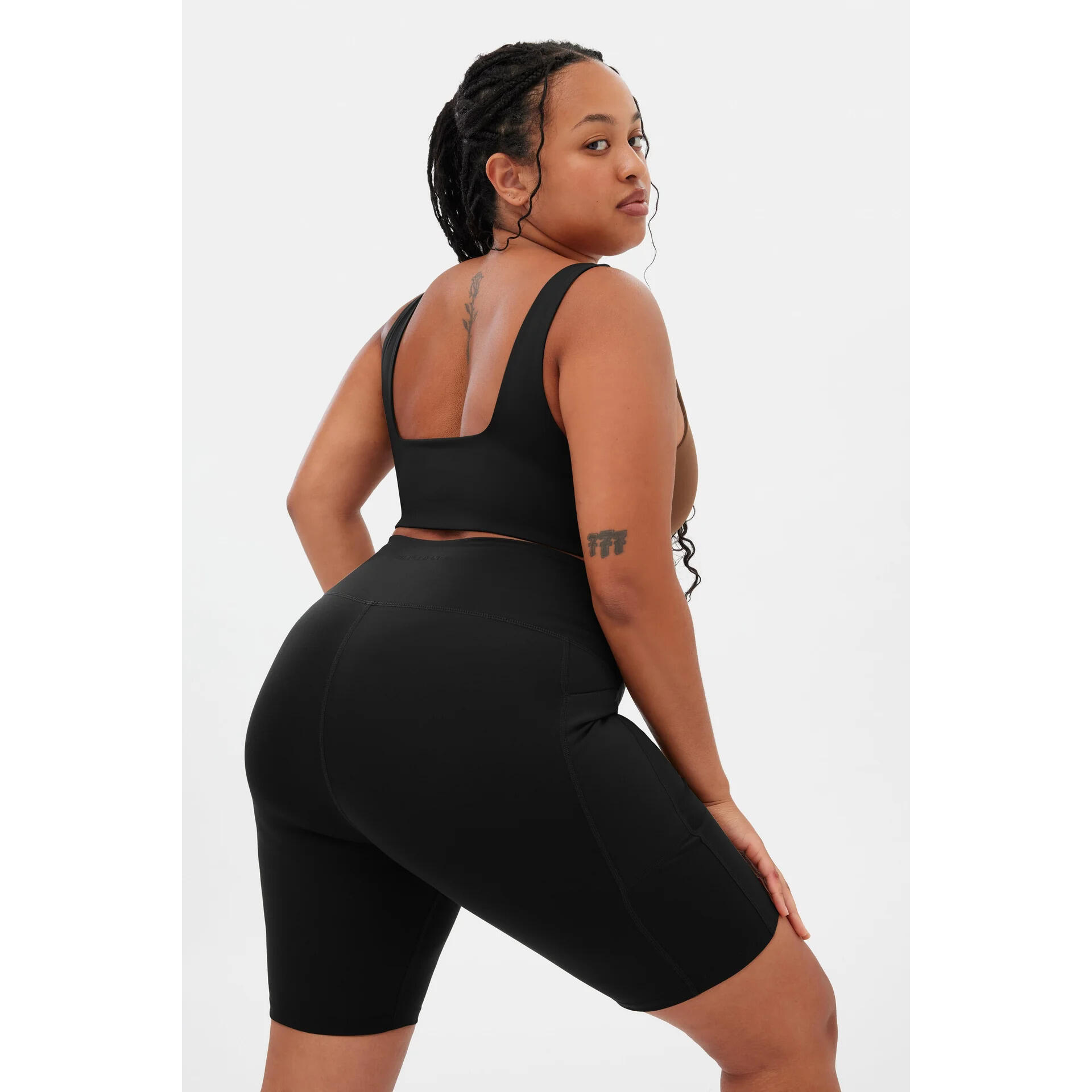 Cuissard taille haute femme Girlfriend Collective Moss 3/3