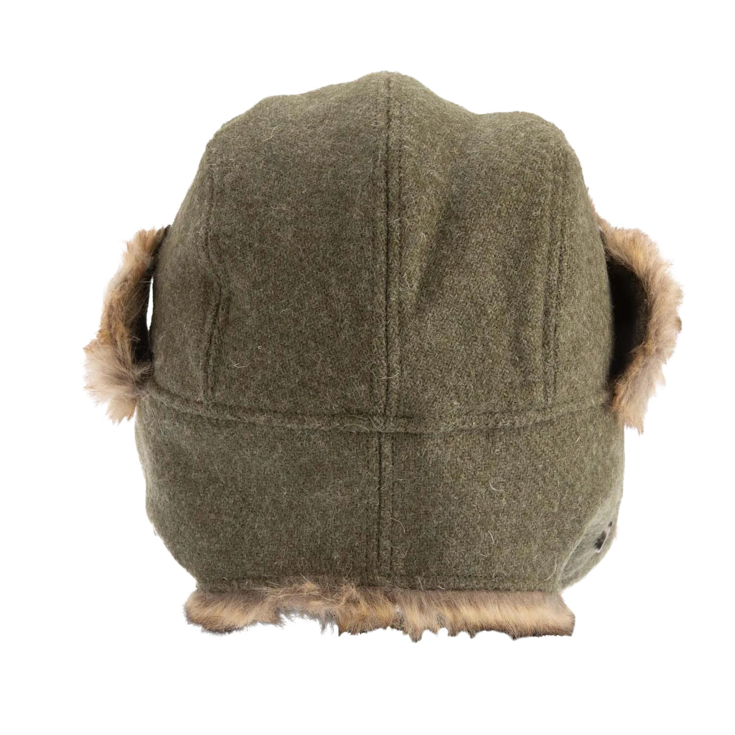 Mens Harris Tweed Trapper Hat (Green) 2/3
