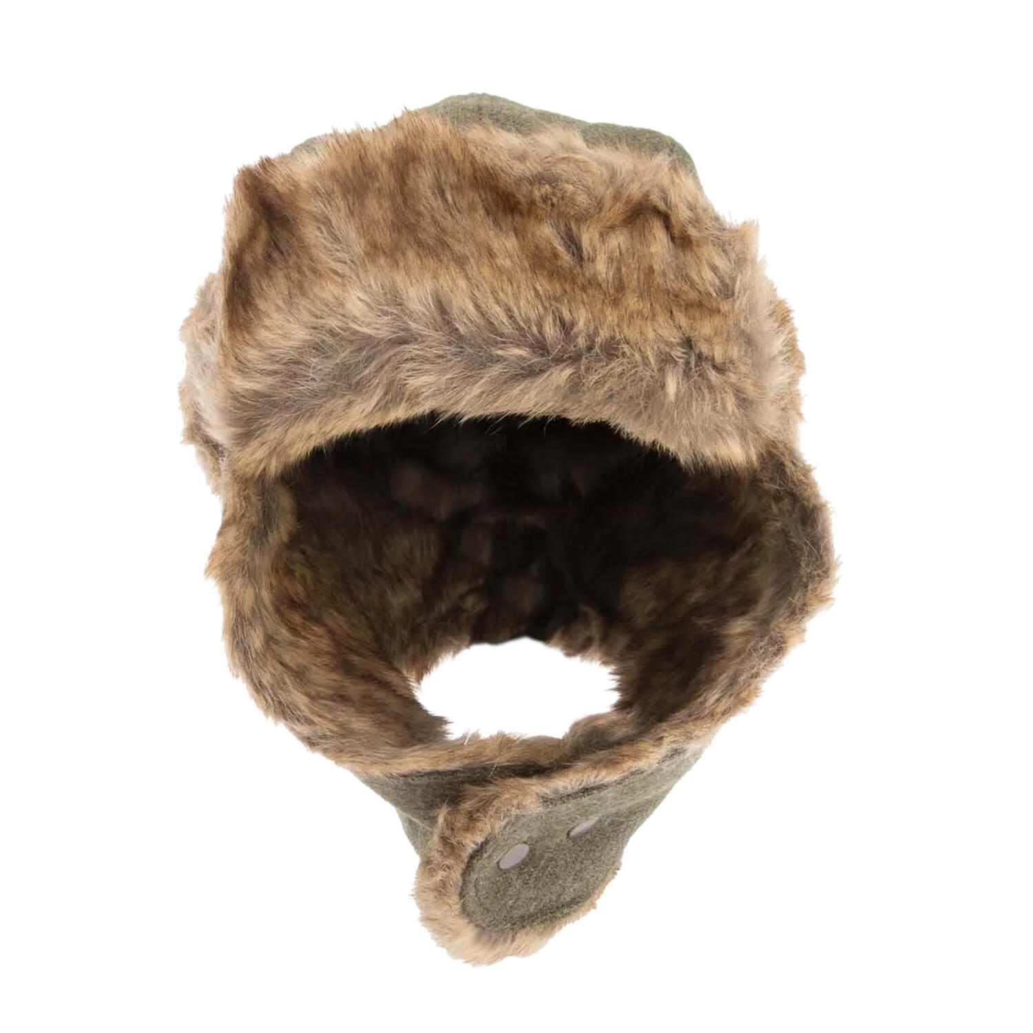 Mens Harris Tweed Trapper Hat (Green) 3/3
