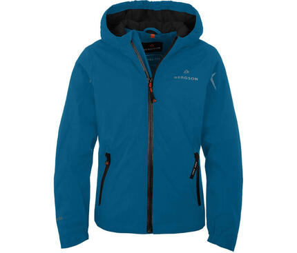 Regenjacke leicht wattiert, 12000 mm Wassersäule Schwarz