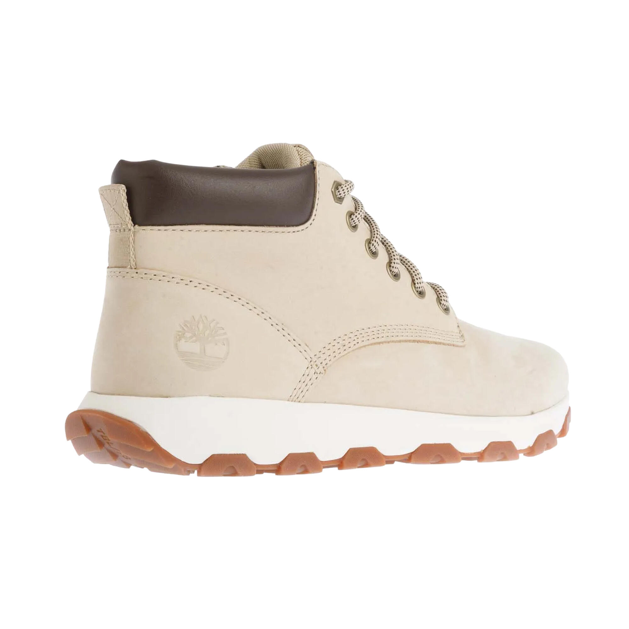 Mens Winsor Park Mid Cut Lace Up Hiking Boots (Beige) 2/4
