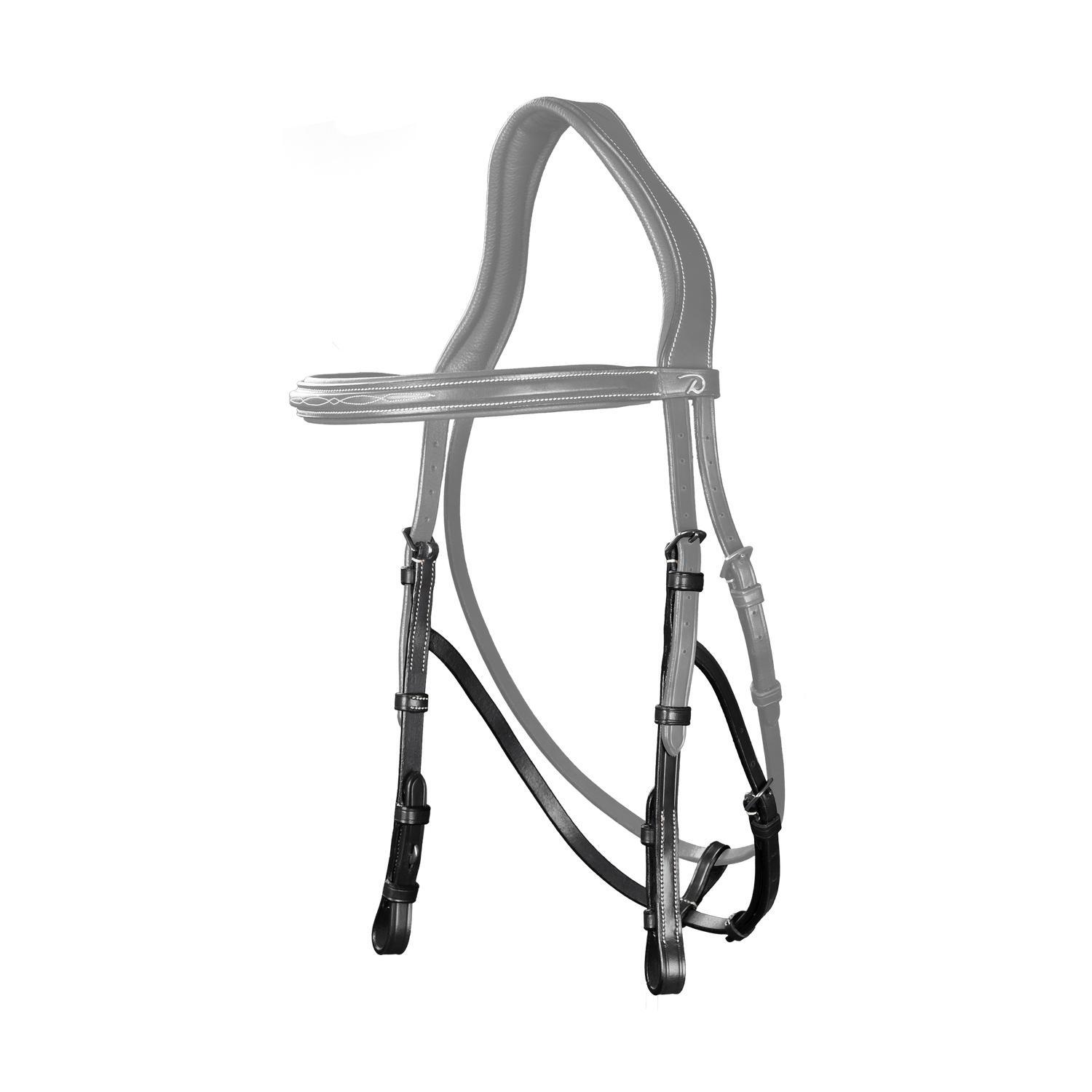 KENTUCKY HORSEWEAR Hackamore bakstukken Zwart Full