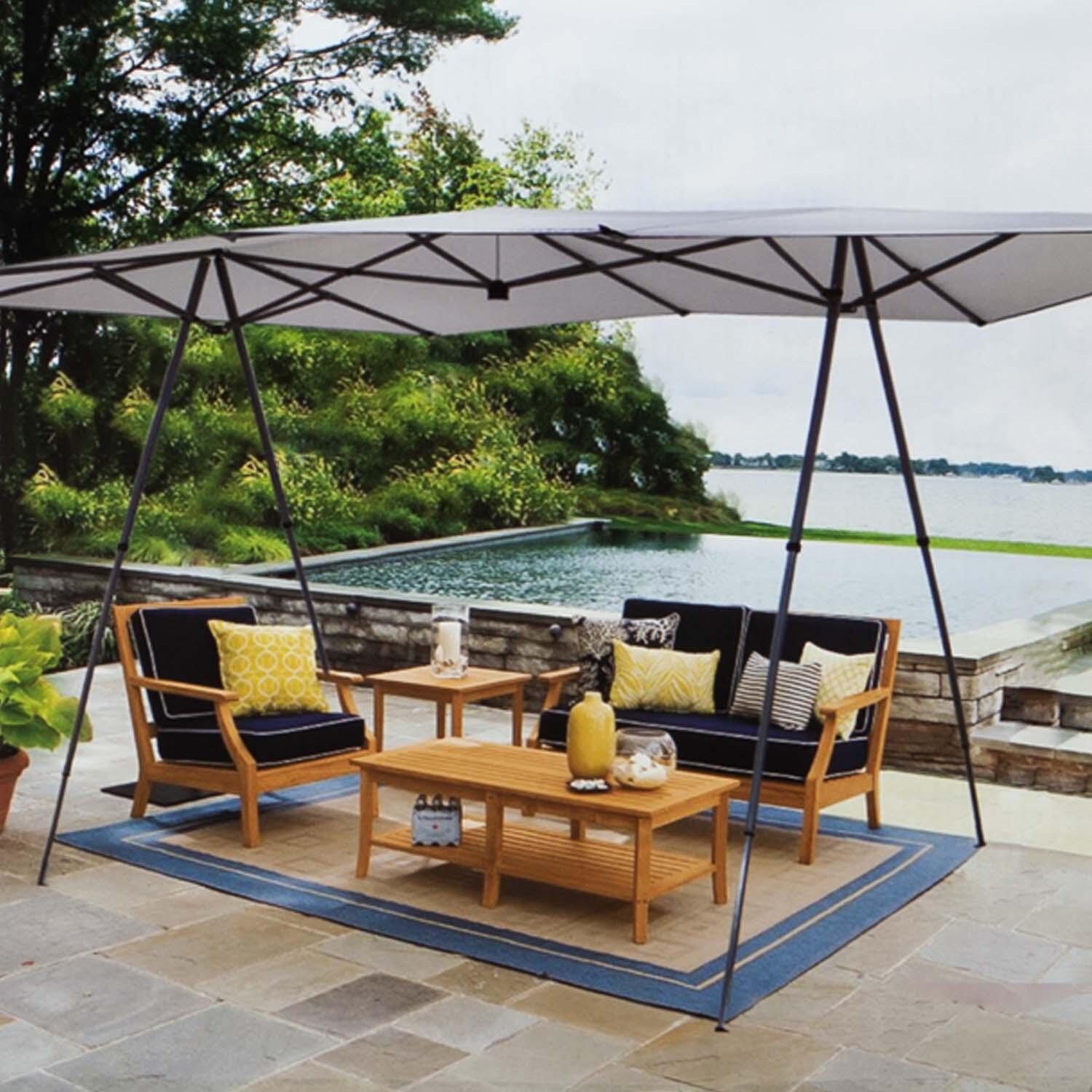 Sun Shade 4-8 People Cooling Material- 4 Position Umbrella Function  White 4-8 5/7