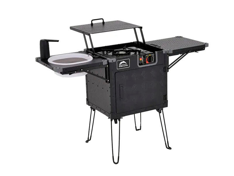 WILD LAND Armadio da cucina portatile KITCHEN BOX con fornello a gas