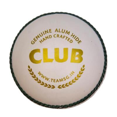 SG Club Cricketbälle | Farbe: Weiß | Packungsgröße: 1 Stück
