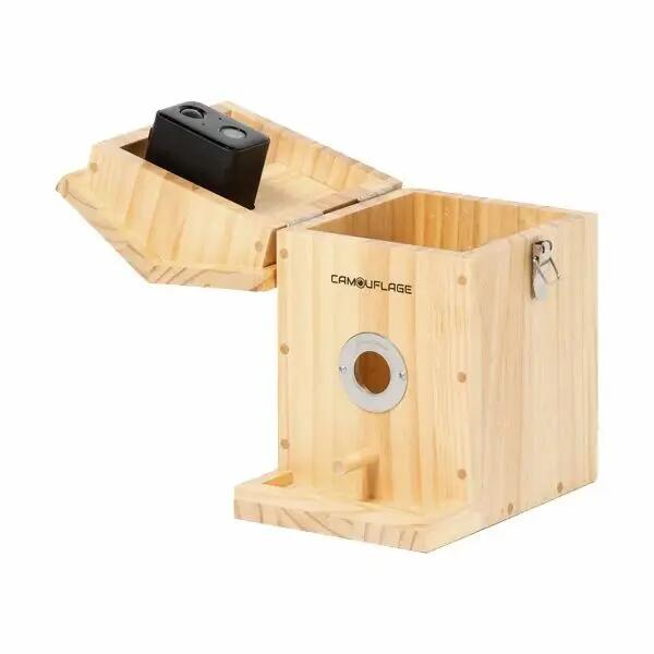 Nichoir à oiseaux en bois avec caméra connectée - Camouflage 2/5